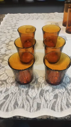 RARIADE DURALEX Conjunto de 6 Copos Âmbar de Vidro