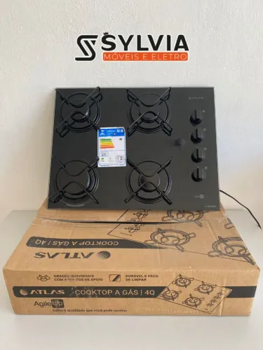 Fogão cooktop atlas 4 bocas