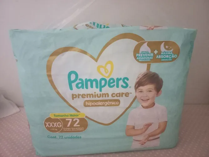Fralda pampers premium care XXXG