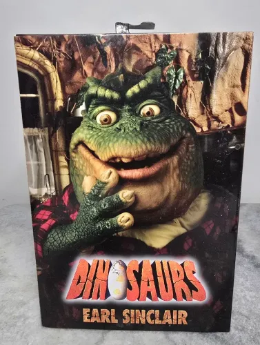 Família Dinossauro Dino Silva Earl Sinclair NECA original lacrado
