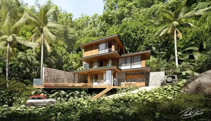 Terreno com projeto, à venda no Condomínio Iporanga em Guarujá