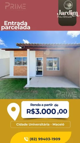 pra você que busca casa com 2/4 em Maceió al na cidade Universitária