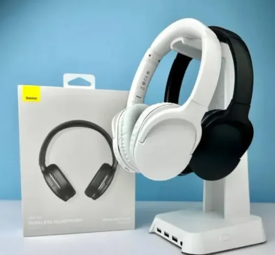 headphone Baseus D02 pro Branco e Preto lacrado