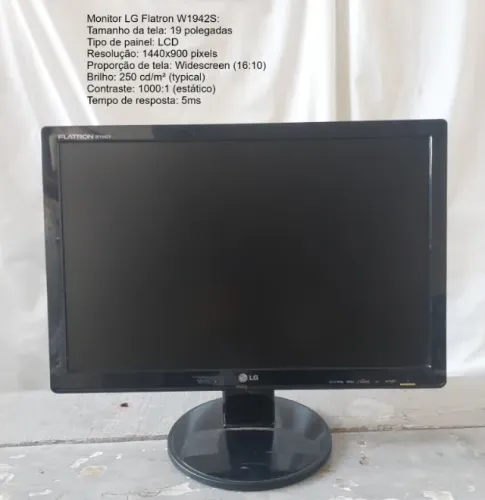 Monitor de LCD com tela W1942S  de 19"