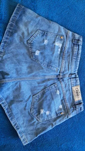 Short Jeans Destroyed Claro