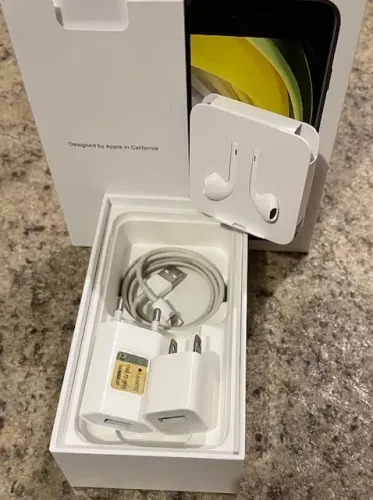 Caixa para Iphone SE 2° geração - Completa - Mais 5 itens