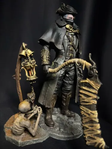 Action Figure Hunter - Bloodborne - Item de Colecionador 27 cm altura