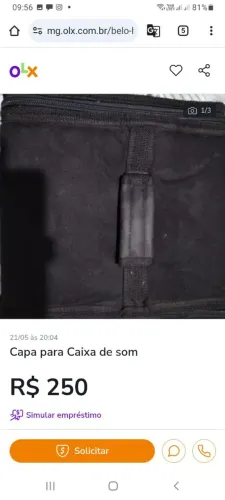 Capa para caixa de som