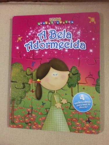 Livro quebra-cabeça a bela adormecida