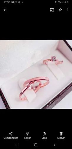 Par de alianças 2mm Ouro Rosê 