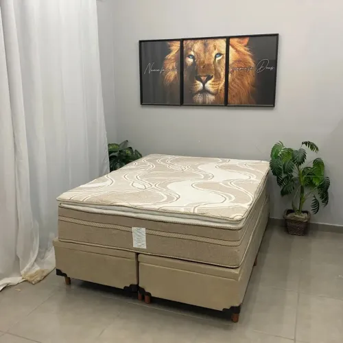 Base bipartida Baú em veludo 75x188x138cm - FRETE GRATIS / ENTREGA HOJE!!