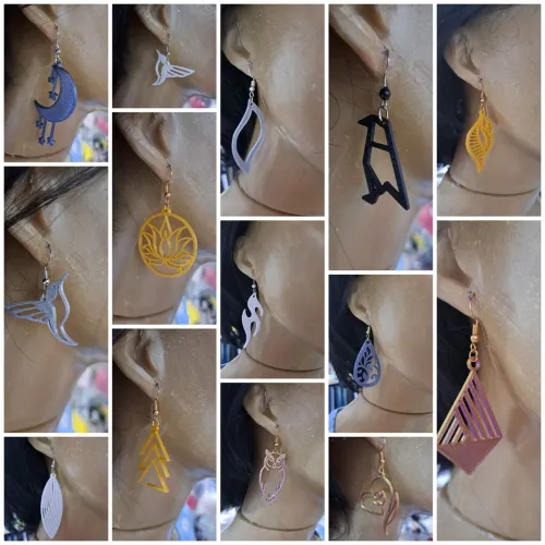 6 pares Brincos Artesanais - Diversos Modelos Exclusivos