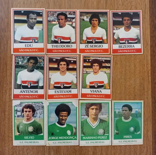 Coleção de futebol cards originais