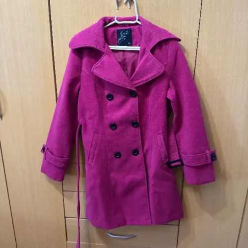 Casaco Sobretudo Fucsia G Pink