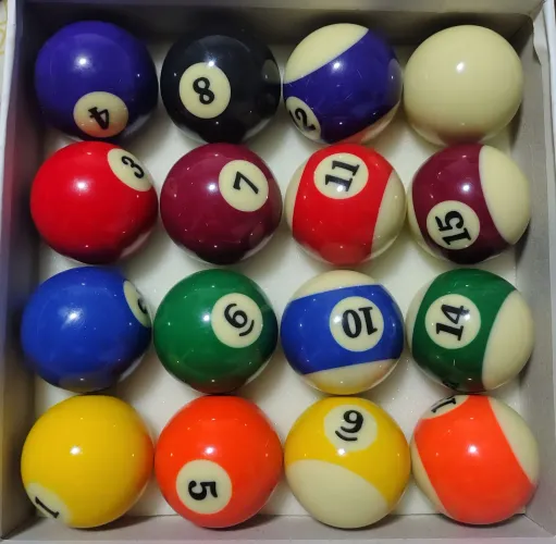 Bolas de bilhar / sinuca 57mm 7ball novas sem uso