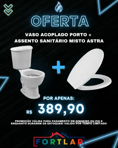 Vaso acoplado + assento 