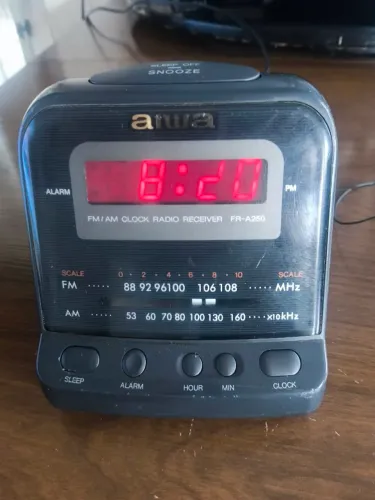 Relógio digital despertador Aiwa FR - A250LH LEIA A DESCRIÇÃO - COM DETALHES