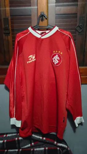 350 HOJE - Camisa do Inter DE JOGO - Topper 2001 N/19 G - Peça raríssima, de colecionador