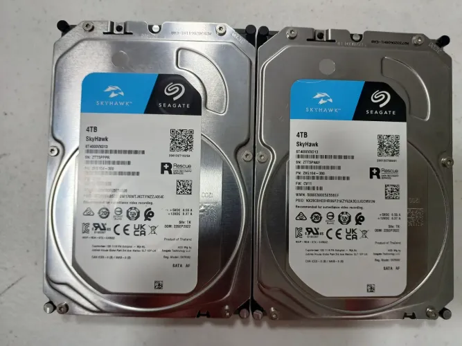 2 HDs seagate 4TB skyhawk ideal pra dvr nvr 