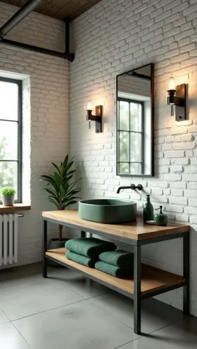 Gabinete para banheiro Estilo Industrial 