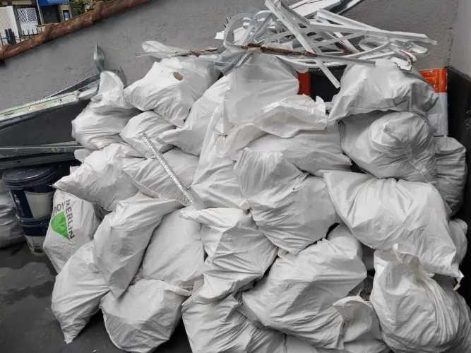 Retiro entulho ensacado Consultar valor