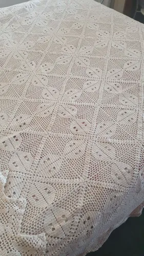 Colcha casal de crochê 