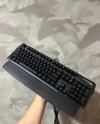 hyperx alloy mkw100 - mechnical gaming keyboard (us layout), modelo: 4p5e1aa#aba, preto