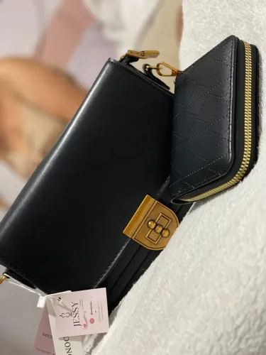 BOLSA PRETA + CARTEIRA PRETA