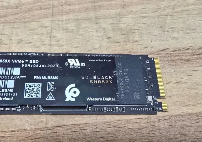 WD BLACK SN850X 1TB NVMe