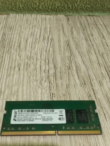 Memória RAM Notebook 8GB DDR4 2666MHz - Usada / Excelente Estado<br>