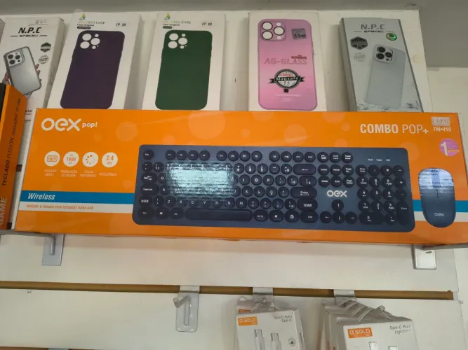 Teclado + Mouse sem fio OEX
