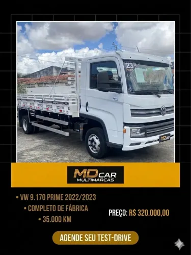 Caminhão VW Delivery 9.170 Ano 2023 - carroceria de madeira 
