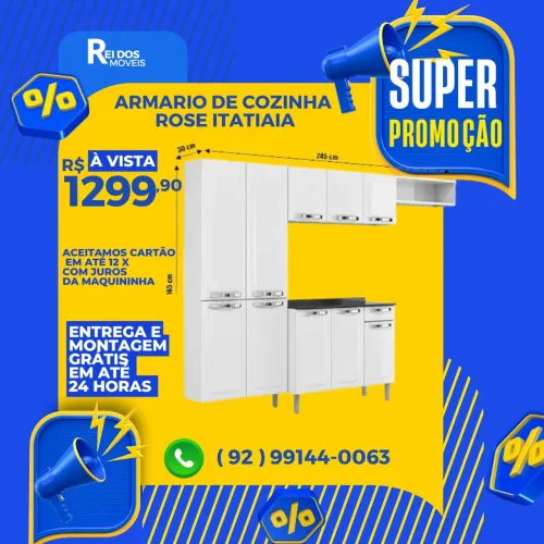 Armário de cozinha disponível em promoção