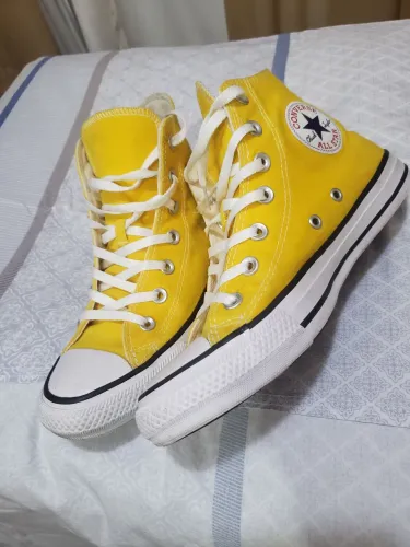All star cano alto amarelo 37