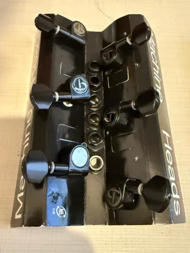 Tarraxas de guitarra cor preta 6L (em linha) Tonante 