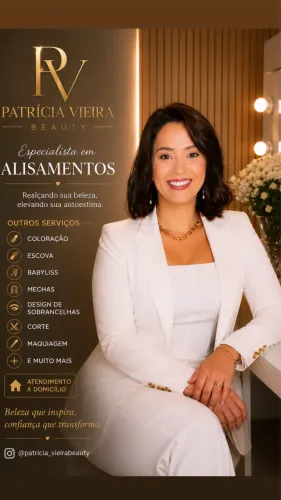 Patrícia Vieira cabeleireira especialista em alisamentos 