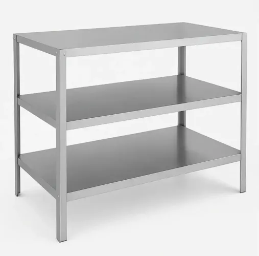 Mesa Inox Profissional 93x53x84cm 100% Inox Escovado Cozinha Industrial Restaurante