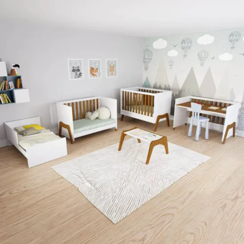 Quarto completo Retrô bebê em MDF