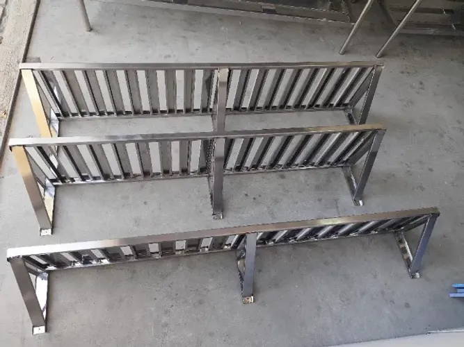 prateleira inox gradeada 1,90m suspensa resistente 