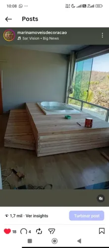 Deck sob medida para Jacuzzi piscinas e caixa d'água madeira eucalipto tratado