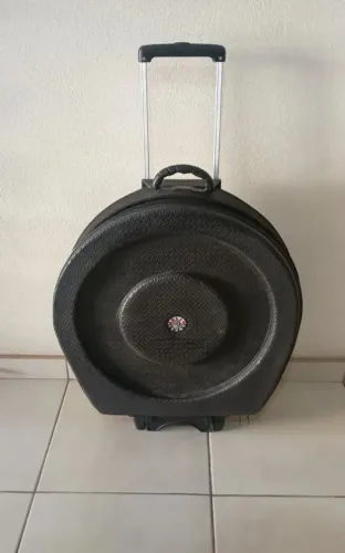 Semi Case de Pratos de Bateria Solid Sound c/ Rodas até 22 Polegadas