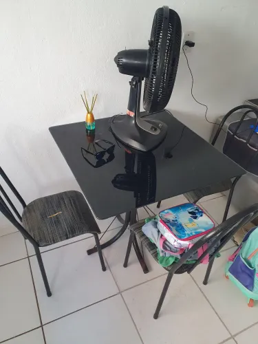 Mesa vidro 4 cadeiras