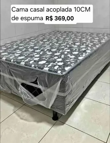 Cama casal acoplada 10 cm 