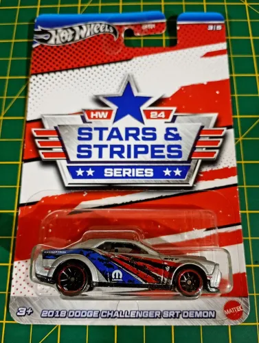Hot Wheels - Dodge Challenger SRT Demon 2018 (Stars & Stripes Series)