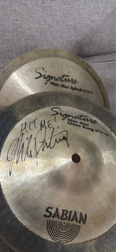 Sabian max stax 10? assinado pelo Portnoy 