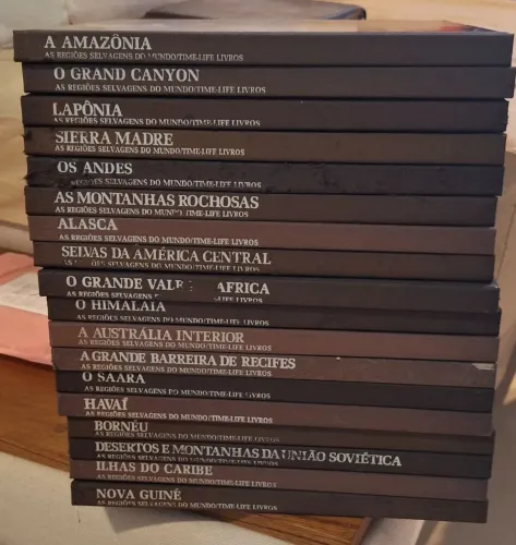 Coleção Time-Life Livros - As Regiões Selvagens do Mundo (18 volumes)