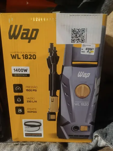 Lavadora de Alta Pressão - Nova na Caixa Wap - 1400Watts Potência - Com Nota Fiscal