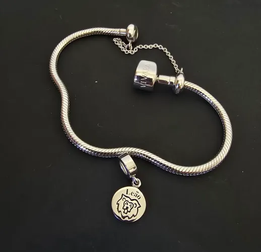 Berloque em Prata Signo de Leão