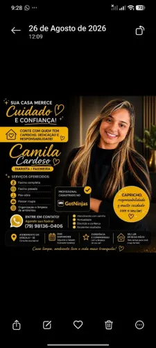 Diarista/ faxineira