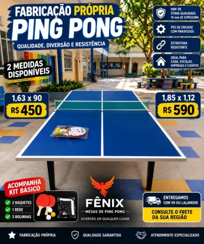 Fabricação de ping pong